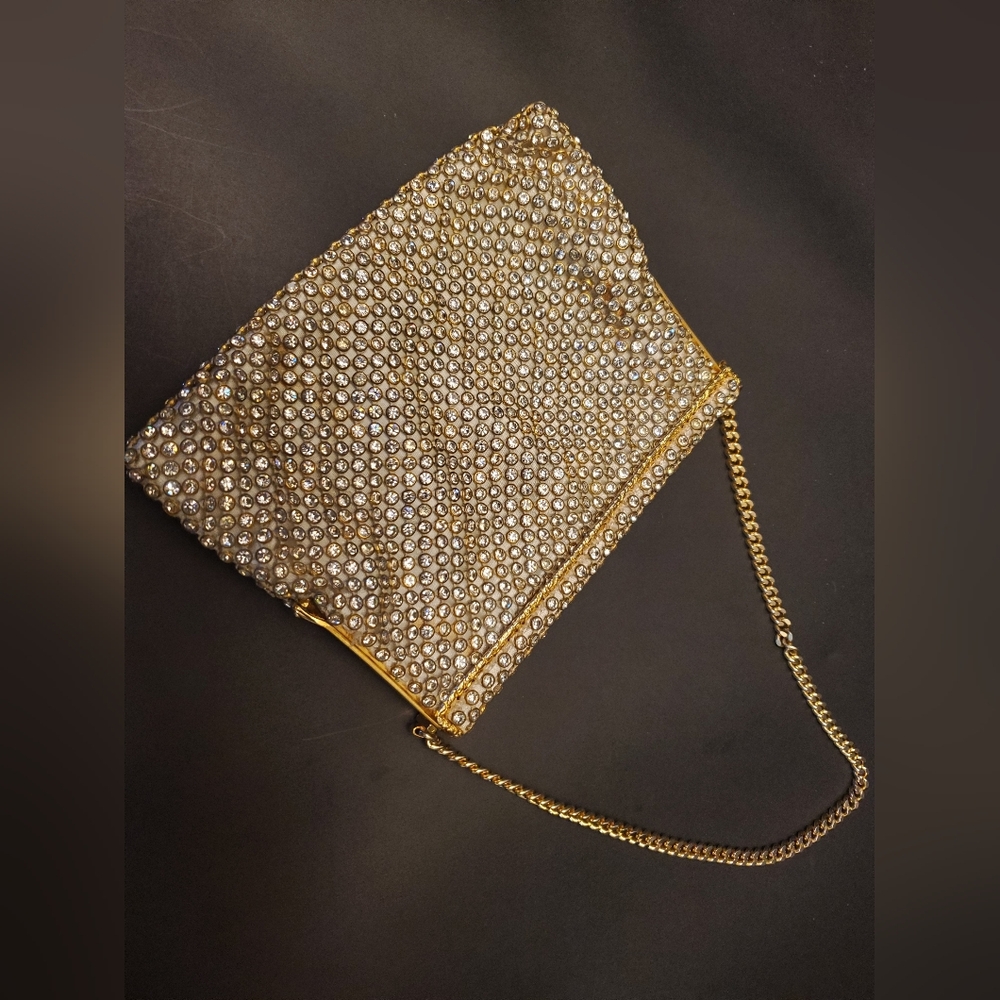 Vintage Birks Rhinestone Evening Purse - Picture 4 of 12